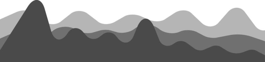 Modern gray wavy background perfect for posters, banners, and websites, adding elegance to any project. Ideal for business, technology, science, music. Gradient light and dark create a fluid look vector
