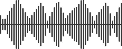 Capturing audio levels in a sleek, minimalist black and white design. Perfect for representing communication and data in modern technology vector