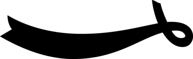 This simple black ribbon banner is perfect for representing mourning, remembrance, or for adding a touch of elegance to any design vector