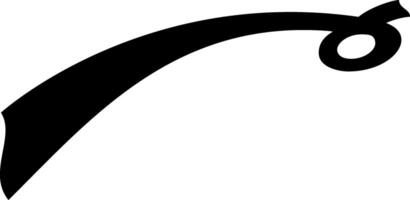 Single black check mark symbol is drawn on a white background. This symbol represents approval, quality and confirmation vector