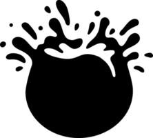 Dynamic black ink splashes create modern, eye catching designs for graphic projects vector