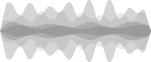 Multiple layers of grey abstract waves are flowing smoothly on a white background, creating a sense of calmness and tranquility vector