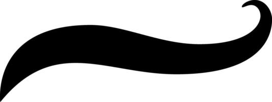 Simple black waving ribbon banner is providing copy space on a white background. Add your own text or design to this versatile element vector