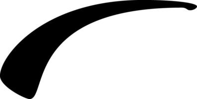 Sleek black arch on white background for modern projects vector
