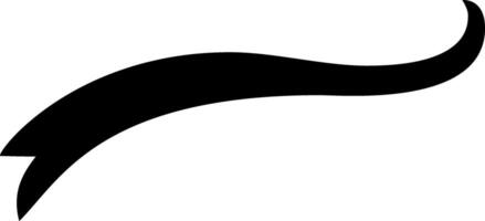 Sleek black swoosh on white background conveys movement and energy, adding modern touch to any design. Perfect for speed and elegance vector