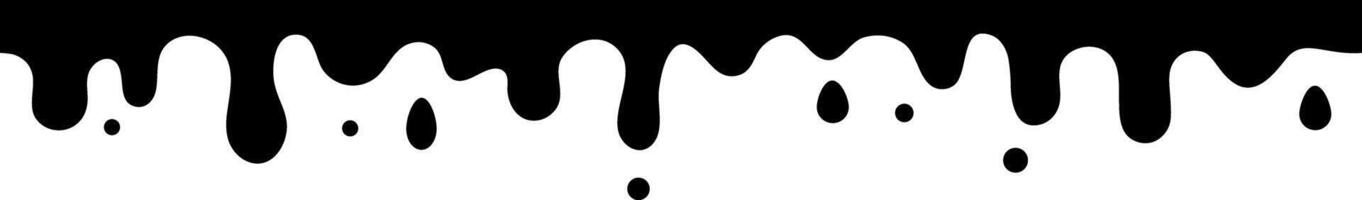Black paint drips slowly on a white background, creating a mesmerizing abstract pattern. The fluid movement contrasts dark and white, giving a bold and trendy look vector
