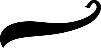 Sleek black waving ribbon banner perfect for adding elegance and style to creative projects vector