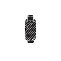Hand drawn doodle sketch threads spool vector