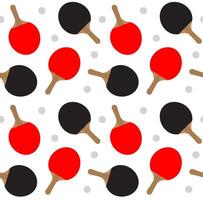 Seamless pattern of ping pong vector