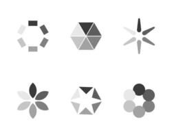 Collection Loading bar status icon. illustration. Set of loaded icons. Download progress. Donload or Upload. vector