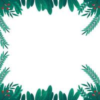 Decorative border from a christmas ornaments branches vector