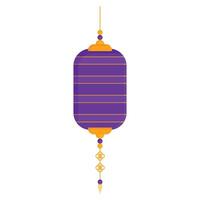 Chinese paper lantern element design vector