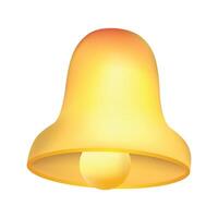 Notification bell design in modern style on white background vector