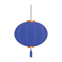 Chinese paper lantern element isolated on a white background vector