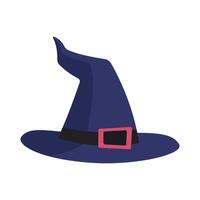 hand drawn witch hat isolated on white background vector
