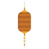 Chinese paper lantern element design on a white background vector