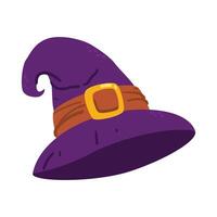 hand drawn witch hat isolated on a white background vector