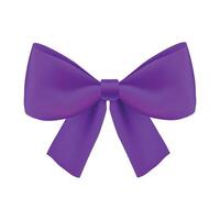 Ribbon bow clipart isolated on the white background vector