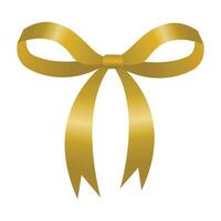 Ribbon bow clipart isolated on a white background vector