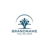 Logo Crowd Capacity design element vector