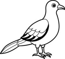 Bird silhoutte icon vector
