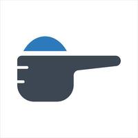 Scoop icon. Measuring cup icon. Measuring spoon icon vector
