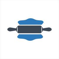 Rolling pin icon. Dough. Baking icon vector
