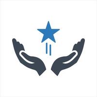 Advantage icon. customer loyalty icon vector