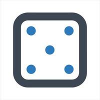 Dice icon. Playing game. Casino icon vector