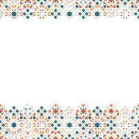 Islamic Horizontal Ornament Design with Silhouette Texture vector