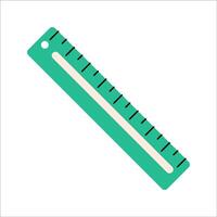 Ruler Icon Cartoon Flat Design Style Illustration vector
