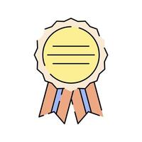 Rating Icon Illustration in Flat Design Style vector