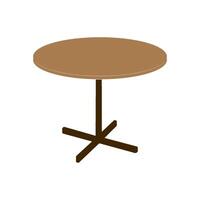 minimalist round table icon vector