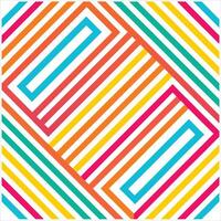 Colorful geometric pattern with diagonal lines vector