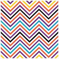 A colorful zigzag pattern with black, white, red, and blue stripes vector