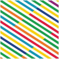 A rainbow colored pattern with diagonal lines vector