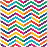 A colorful chevron pattern with diagonal stripes vector