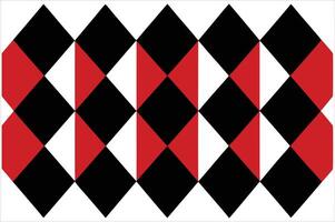 A red and black argyle pattern with white background vector