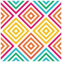 Colorful geometric pattern with squares vector