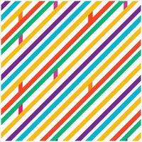 A colorful striped pattern with a diagonal line vector