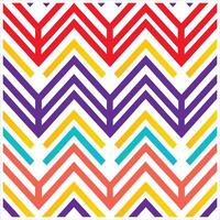 A colorful zigzag pattern with diagonal lines vector