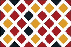 A red, yellow and black pattern with diamonds vector