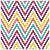 A colorful zigzag pattern with a diagonal stripe vector