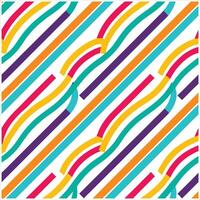 A colorful pattern with curved lines vector