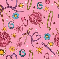 Playful Gingerbread Cookie Seamless Pattern with Festive Characters vector