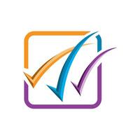 custom Yes true good done check mark logo symbol design graphic vector