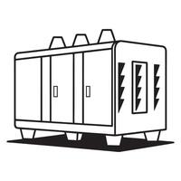 Minimalist Canopy Generator Art vector
