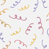 Confetti party element seamless pattern background design. vector