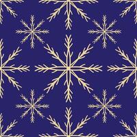Christmas snowflakes element seamless pattern background design vector