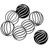 different chocolate balls are isolated on a white background minimal candy food conceptcreative vector